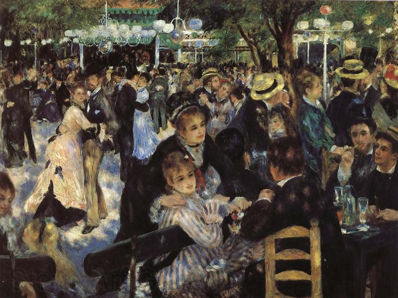 Pierre Auguste Renoir Red Mill Street dance Norge oil painting art